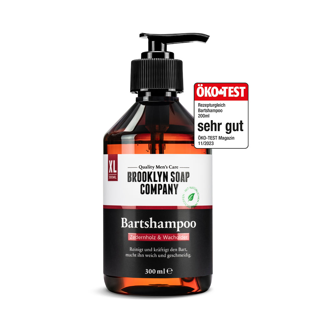 Das Bartshampoo speziell für den Bart reinigt und kräftigt den Bart.