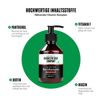 Das Activator Bartshampoo von der Brooklyn Soap Company enthält pflegende Inhaltsstoffe wie Panthenol, Vitamin F, Biotin und Niacin für gestärktes Barthaar und gesunde Haut.