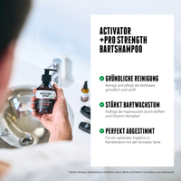 Das Activator Bartshampoo von der Brooklyn Soap Company überzeugt durch gründliche Reinigung, Förderung des Bartwuchses und perfekte Abstimmung auf die Activator Serie.